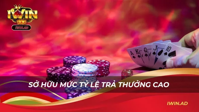 Sở hữu mức tỷ lệ trả thưởng cao nhất nhì hiện nay